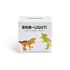 Cupcakes & Cartwheels Dinos LED String Lights In Gift Box (includes 10 Lights, Requires 2AA Batteries, Not Included) - PVC/Wire