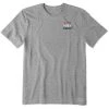Life Is Good Products Life Is Good Mens Crusher America Graphic T-Shirt, Star Spangled Heather Gray, XX-Large