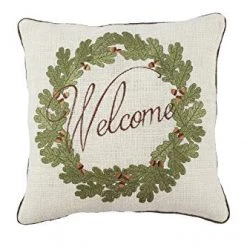 Mud Pie Acorn Wreath Pillow
