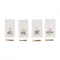 Mud Pie I'm Just Here Towel Sets (Appetizers)