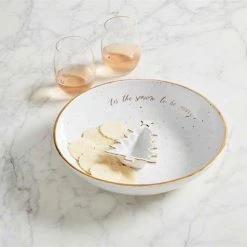 Mud Pie Gold Splatter Chip And Dip