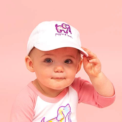Pavilion Gift Co. Pavilion Gift Company Tie Dye Dog-Puppie Love 0-12 Month Velcro Baby Baseball Hat, White, Adjustable 4 Pavilion Gift Co. Pavilion Gift Company Tie Dye Dog-Puppie Love 0-12 Month Velcro Baby Baseball Hat, White, Adjustable