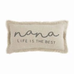 Mud Pie, Nana Grandmother Small Pillow, 15" X 9"