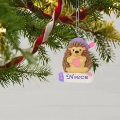 Hallmark Keepsake 2019 Niece Hedgehog Dated Ornament