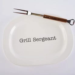 Mud Pie Grill Platter Set, 12