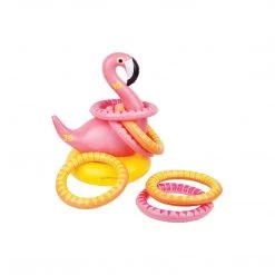 Sunnylife Inflatable Flamingo Shaped Ring Toss Beach Or Pool Toy, Great Game For Kids And Adults