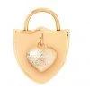 Spartina 449 Heart Shield Padlock Charm