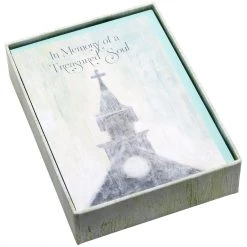 C.R. Gibson 12 Count Boxed Sympathy Acknowledgement Cards, Includes Coordinating Envelopes, Cards Measure 5.5" X 4" - Cherished Haven