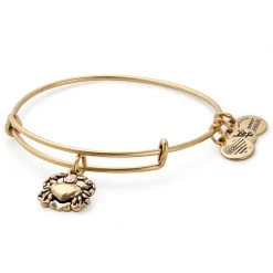Alex And Ani Crab Charm Bangle, Gold