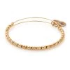 Alex And Ani Rocker Beaded Bangle Shiny Gold