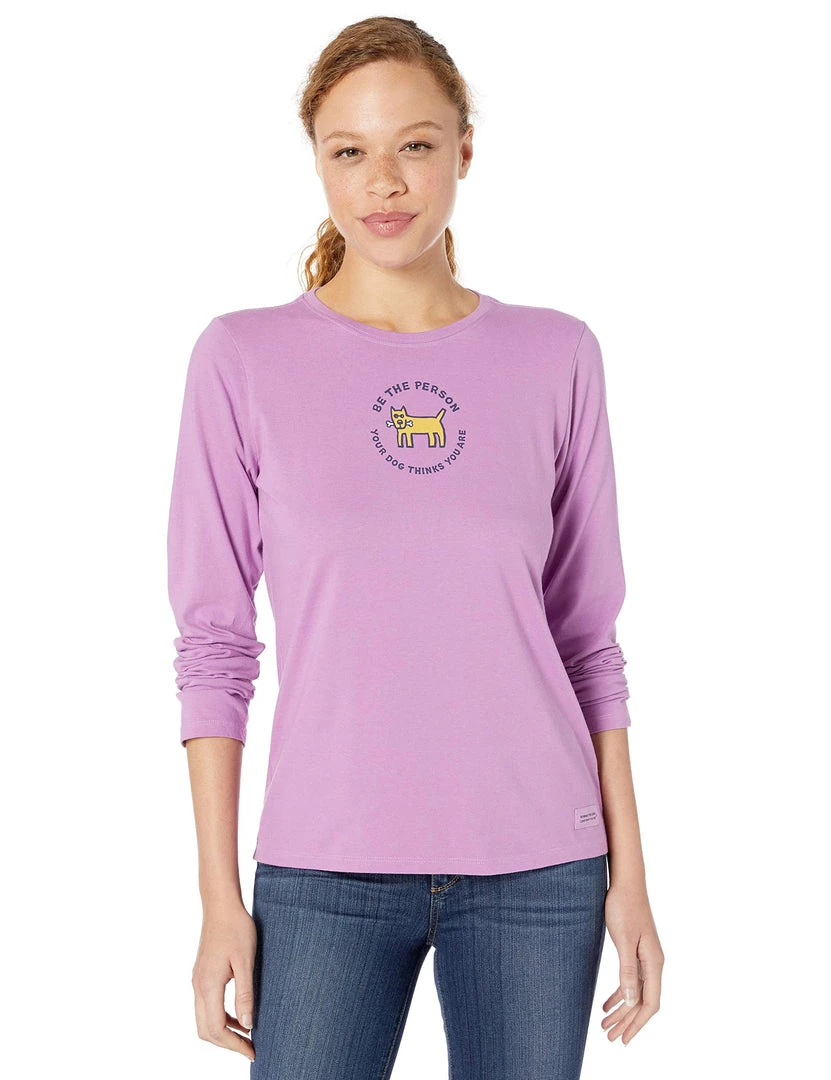 Life Is Good Women's Womens Vintage Longsleeve Shirt, Happy Grape, Medium Life Is Good Products 1 Life Is Good Women's Womens Vintage Longsleeve Shirt, Happy Grape, Medium Life Is Good Products