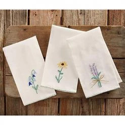 Mud Pie Lavender French Knot Hand Towel