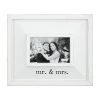 Mud Pie 4 X 6 Mr. And Mrs. Wedding Wood Frame, White