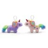 Two's Company 43754 Magical Best Friends Plush Unicorns With Rainbow Hearts Embroidery, BFF Charm And Clip-on Attachment, Set Of 2, 5.25-inch Length