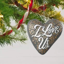 Hallmark Keepsake 2019 I Love Us Heart Concrete Ornament