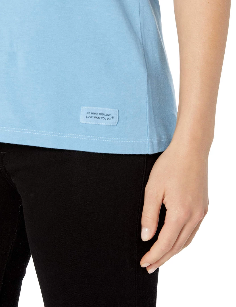 Life Is Good Womens Vintage Jackie Graphic T-Shirt, Bubble Powder Blue, Large 2 Life Is Good Womens Vintage Jackie Graphic T-Shirt, Bubble Powder Blue, Large