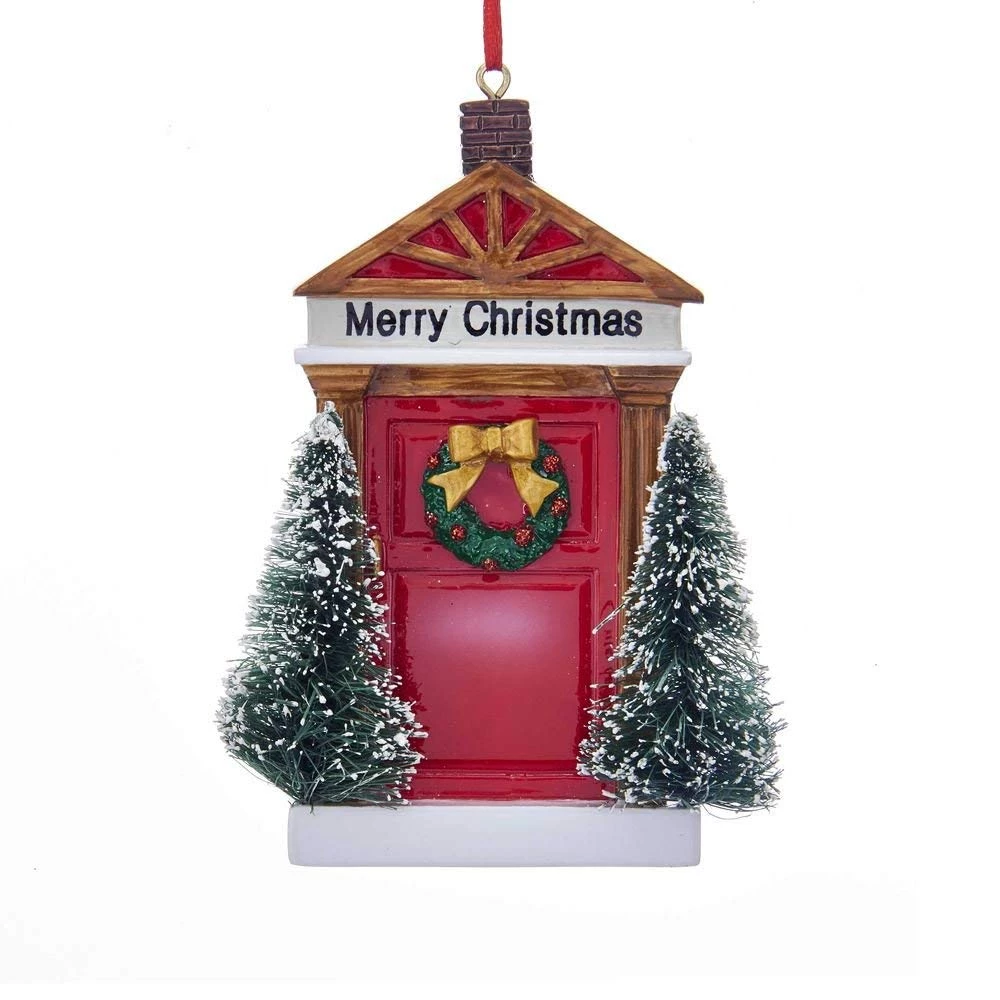 Kurt Adler "Merry Christmas" Door Ornament For Personalization 1 Kurt Adler "Merry Christmas" Door Ornament For Personalization