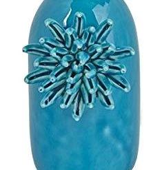 Mud Pie Coral Crackle Vase