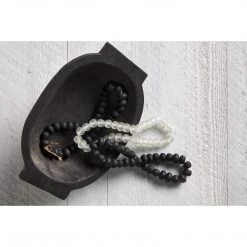 Mud Pie, White, Glass Beads, 12"