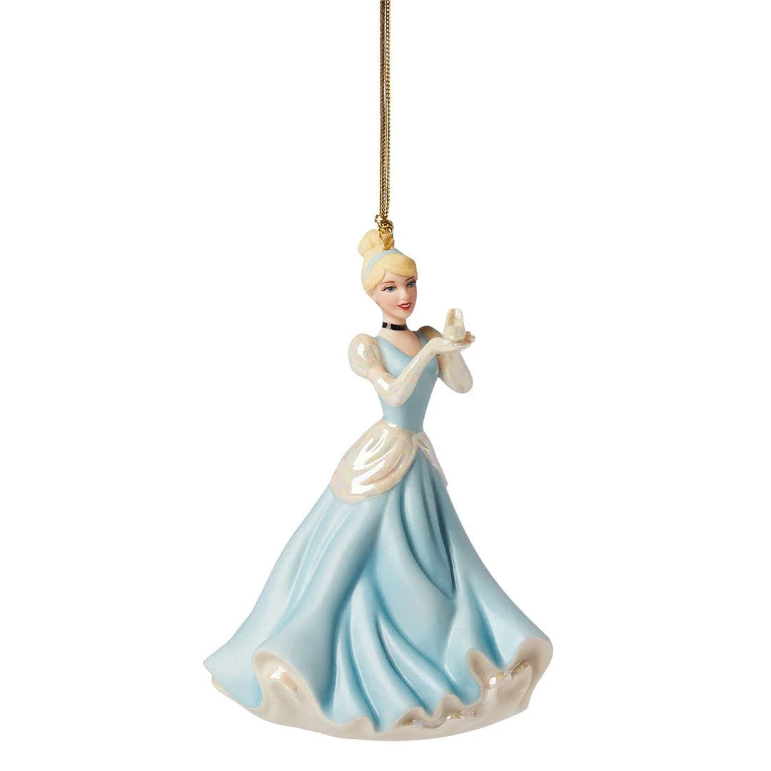 Lenox Princess Cinderella Glass Slipper Ornament, Blue 1 Lenox Princess Cinderella Glass Slipper Ornament, Blue
