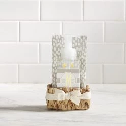 Mud Pie, Letter P Initial French Vanilla Scented Hand Soap & Towel Basket Set