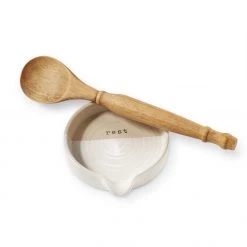 Mud Pie Stoneware Spoon Rest Set