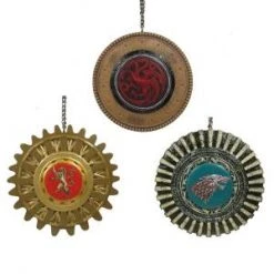 Kurt Adler 3.5" RES Game Of Thrones Gear Ornament 3/A