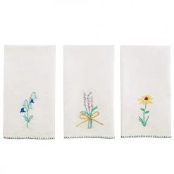 Mud Pie Lavender French Knot Hand Towel