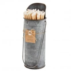 Mud Pie Metal Match Caddy Set