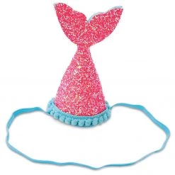 Mud Pie Kids Mini Mermaid Party Hat, Pink