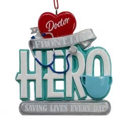 Kurt Adler Front Line Hero Saving Lives Every Day Ornament Doctor