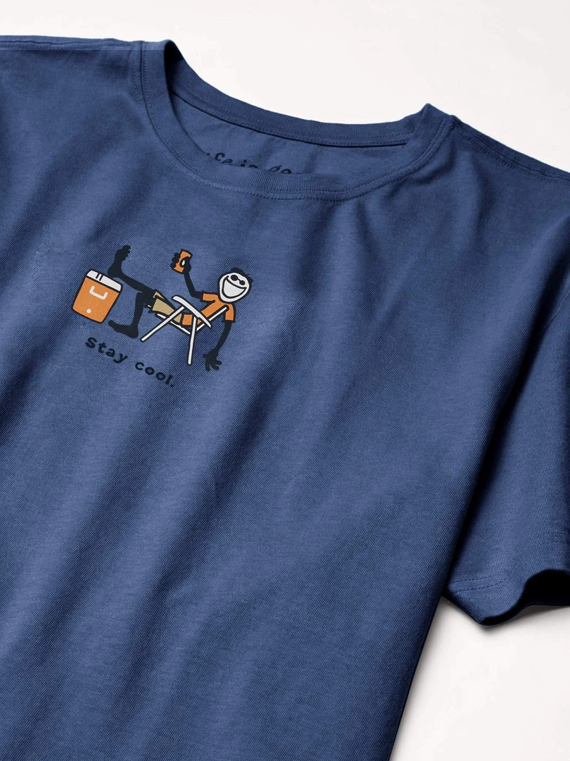 Life Is Good Mens Outdoor Jake T-Shirt, Stay Cool Heather Vintage Blue, XX-Large 3 Life Is Good Mens Outdoor Jake T-Shirt, Stay Cool Heather Vintage Blue, XX-Large