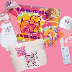 Pavilion Gift Co. Pavilion Gift Company Tie Dye Dog-Puppie Love 0-12 Month Velcro Baby Baseball Hat, White, Adjustable 17 Pavilion Gift Co. Pavilion Gift Company Tie Dye Dog-Puppie Love 0-12 Month Velcro Baby Baseball Hat, White, Adjustable