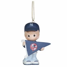 Precious Moments New York Yankees Ornament Pennant Boy