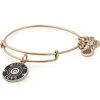 Alex And Ani Women's Music Is Love Bangle Bracelet, Rafaelian Gold, Expandable