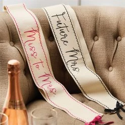 Mud Pie Canvas Bridal Sash Bride To Be