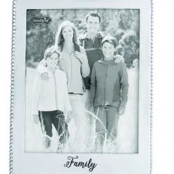 Mud Pie Microbead Metal Frame Photo, 8 X 10"