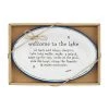 Mud Pie Boxed Lake Sentiment Plate, White, 5 1/2" X 8 1/4"