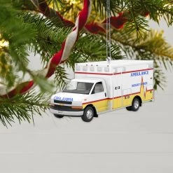 Hallmark Keepsake 2019 Chevrolet 2012 G4500 Ambulance Ornament