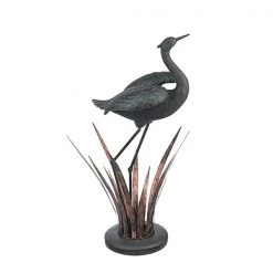 Grasslands Road Grasslands Road Crane In Reeds Figurine 26.5'' Tall