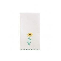 Mud Pie Daisy French Knot Hand Towel