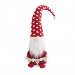 Mud Pie X Large Merry Joy GNOME, Red, White