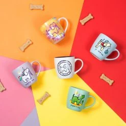 Pavilion Gift Company Bone China 17 Oz Mug-Puppie Love Logo Dog, Blue Pavilion Gift Co.