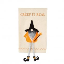 Mud Pie Halloween Dangle Gnome Towel (Creep It Real)
