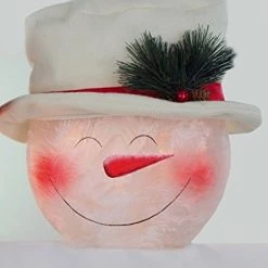 Stony Creek At Home, Inc Stony Creek SNOWMAN LIGHTED HAT-LARGE, 7 X 4 X 6.5 (Snowman