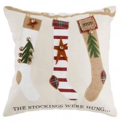 Mud Pie Stocking Icon Pillow
