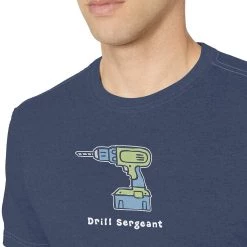 Life Is Good Products Life Is Good Mens Vintage Crusher Graphic T-Shirt, Sergeant Darkest Blue, XX-Large