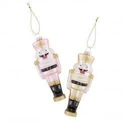 Mud Pie Decorative Christmas Ornaments Nutcracker Set Of 2