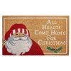 Mud Pie Winking Santa Doormat 18" X 30"