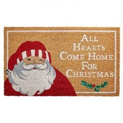 Mud Pie Winking Santa Doormat 18" X 30"